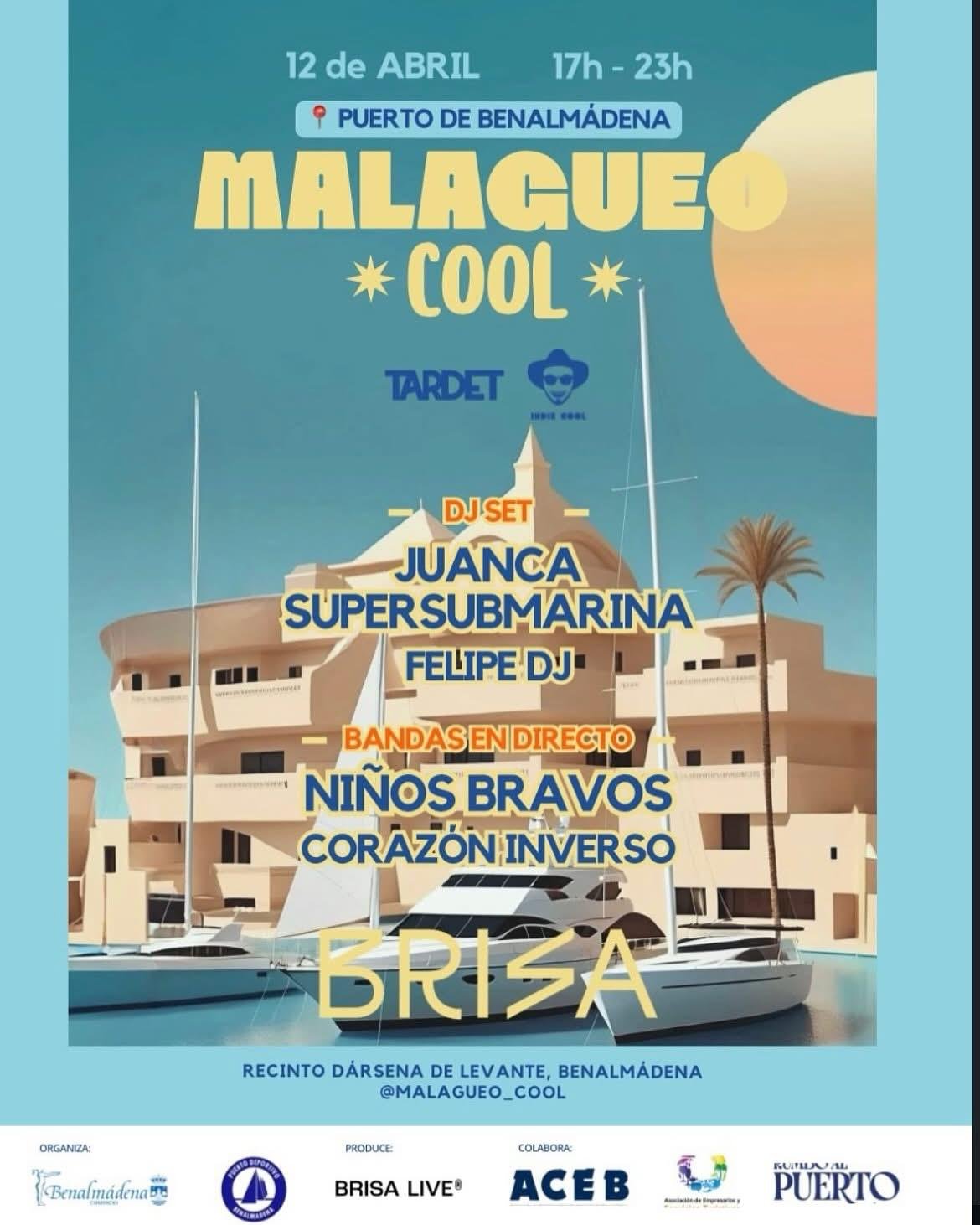 Cartel de evento Malagueo Cool